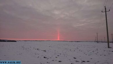 Photo of Откуда странный световой факел над Беларусью?